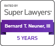 Rated By Super Lawyers | Bernard T. Neuner, III | 5 Years
